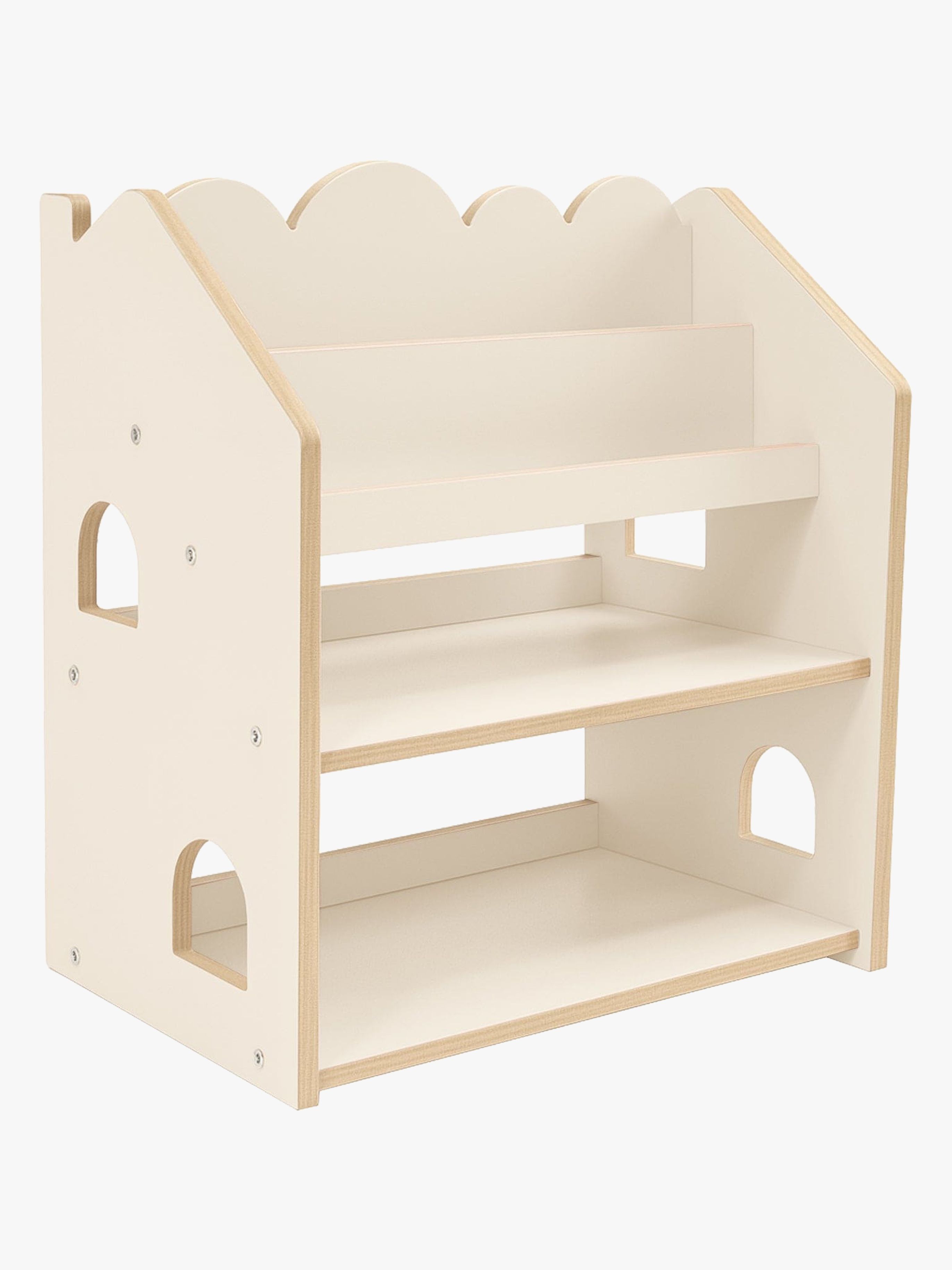 MeowBaby Wooden Bogreol, Beige, Børnemøbler, Indretning børneværelse