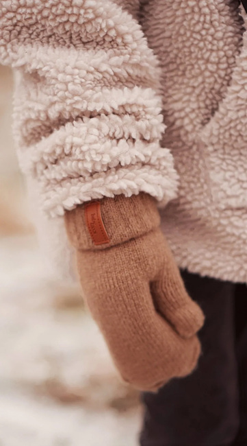 BabyMocs  Strikkede Vanter, Caramel