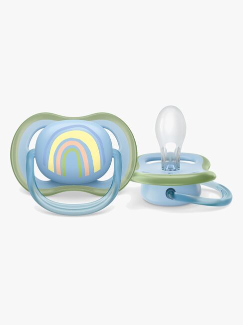 Philips Avent Ultra Air Deco Sut 2-Pak 0-6m, Grøn/Blå