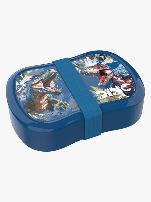 LunchBuddies T-Rex Madkasse, Blue