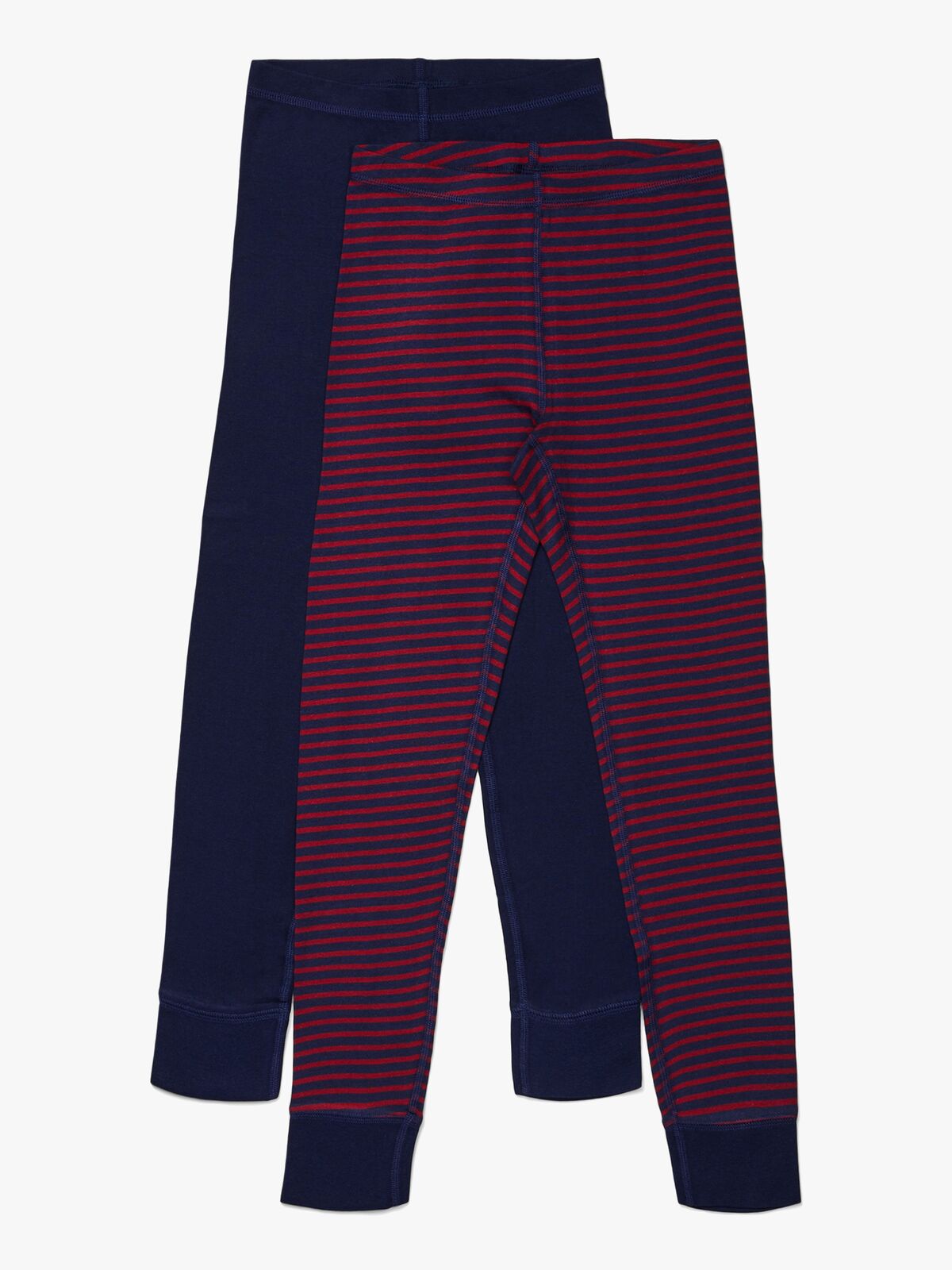 Luca & Lola Toto Lange Underbukser 2-pak, Navy/Stripes