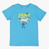 Pippi Langstrømpe X Martinex Pippi Logo T-shirt, Blå
