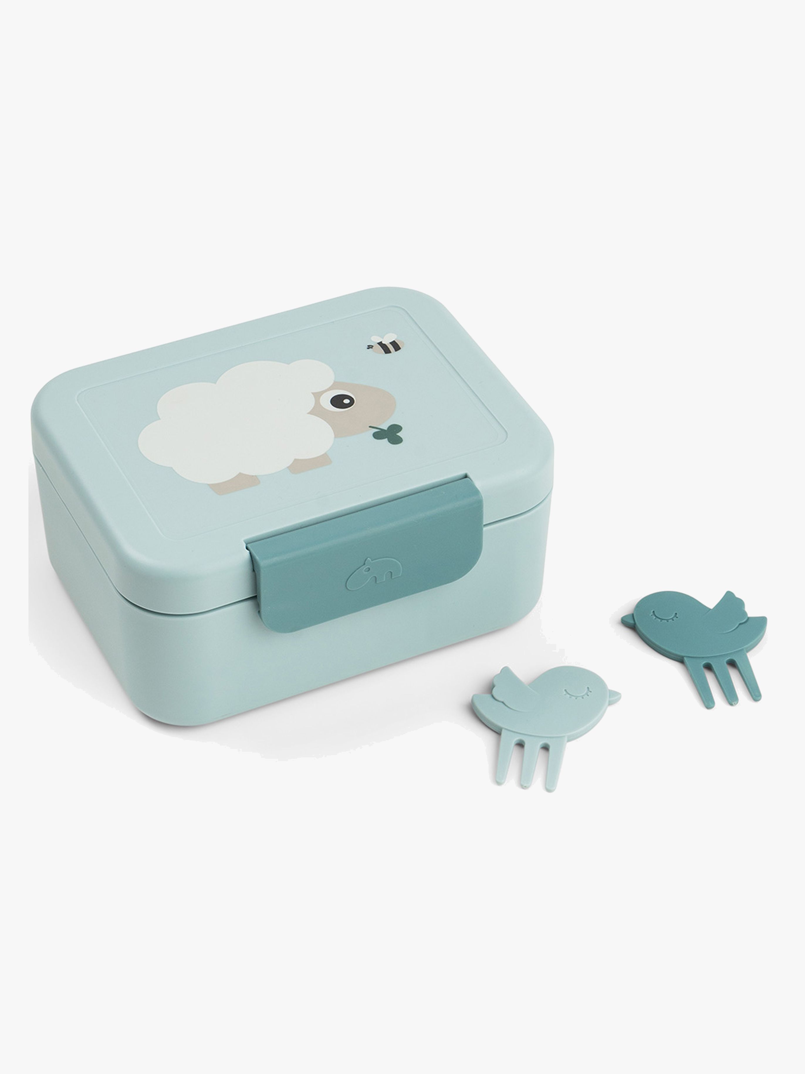 Done By Deer Tiny Farm Madkasse med Snack Picks, Blue