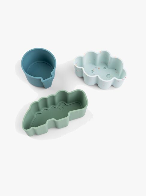 Done By Deer Happy Clouds Silikoneforme 3-pak, Blue