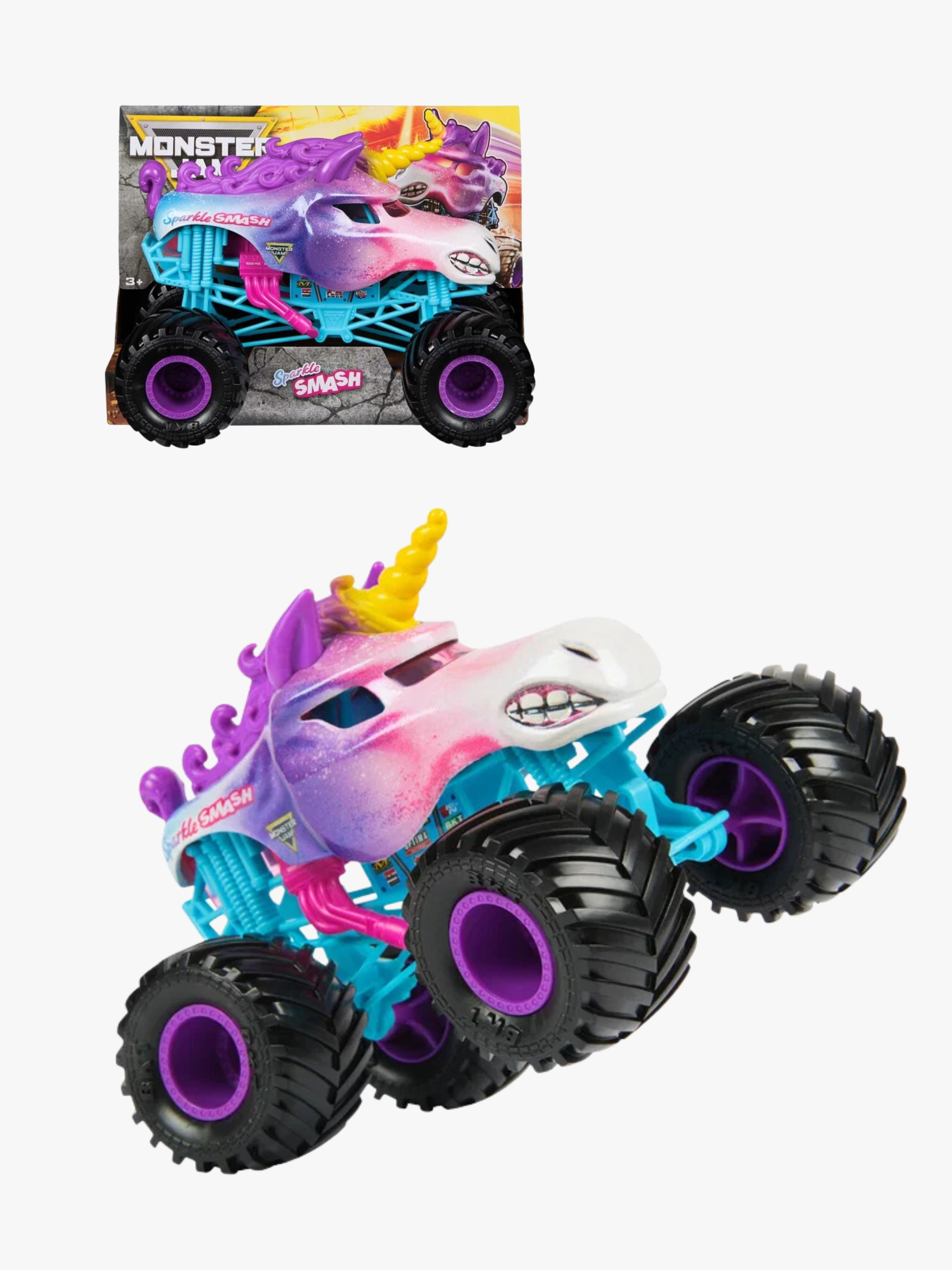 Monster Jam Monstertruck Sparkle Smash 1:24
