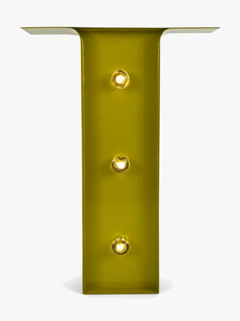 Petite Déco Bogstavlampe T, Guld
