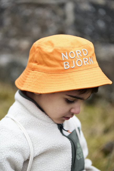 Nordbjörn Hjortnäs Bucket Hat Vendbar, Orange