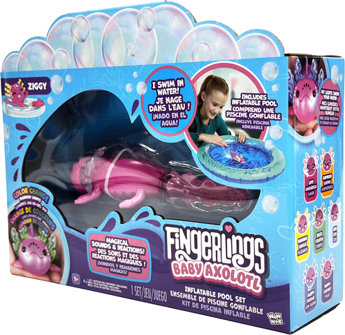 Fingerlings Legesæt Axolotl med Pool Magenta Glitter