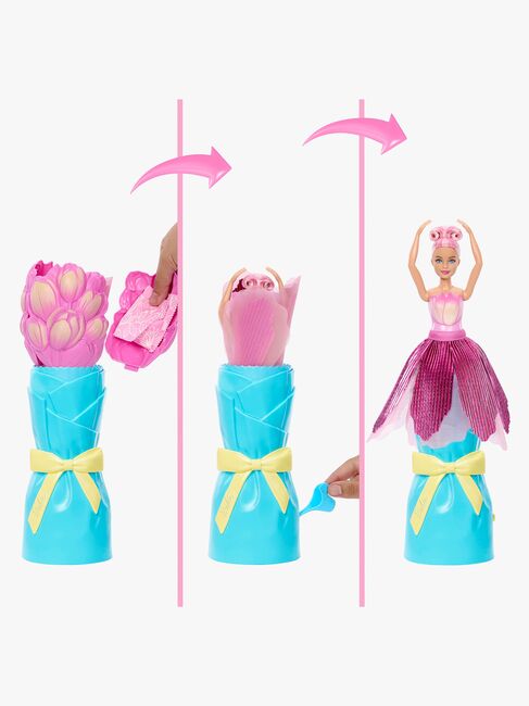 Barbie Petal Pop Flower Surprise Dukke Tulipan, Pink