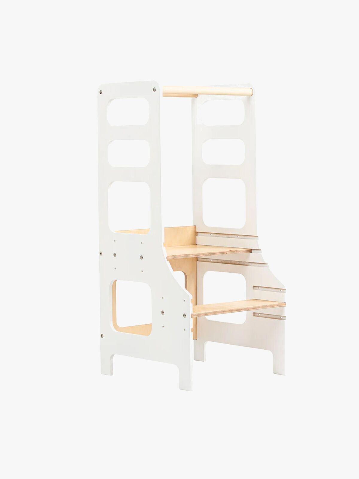 Duck Woodworks Justerbart Læringstårn, Hvid