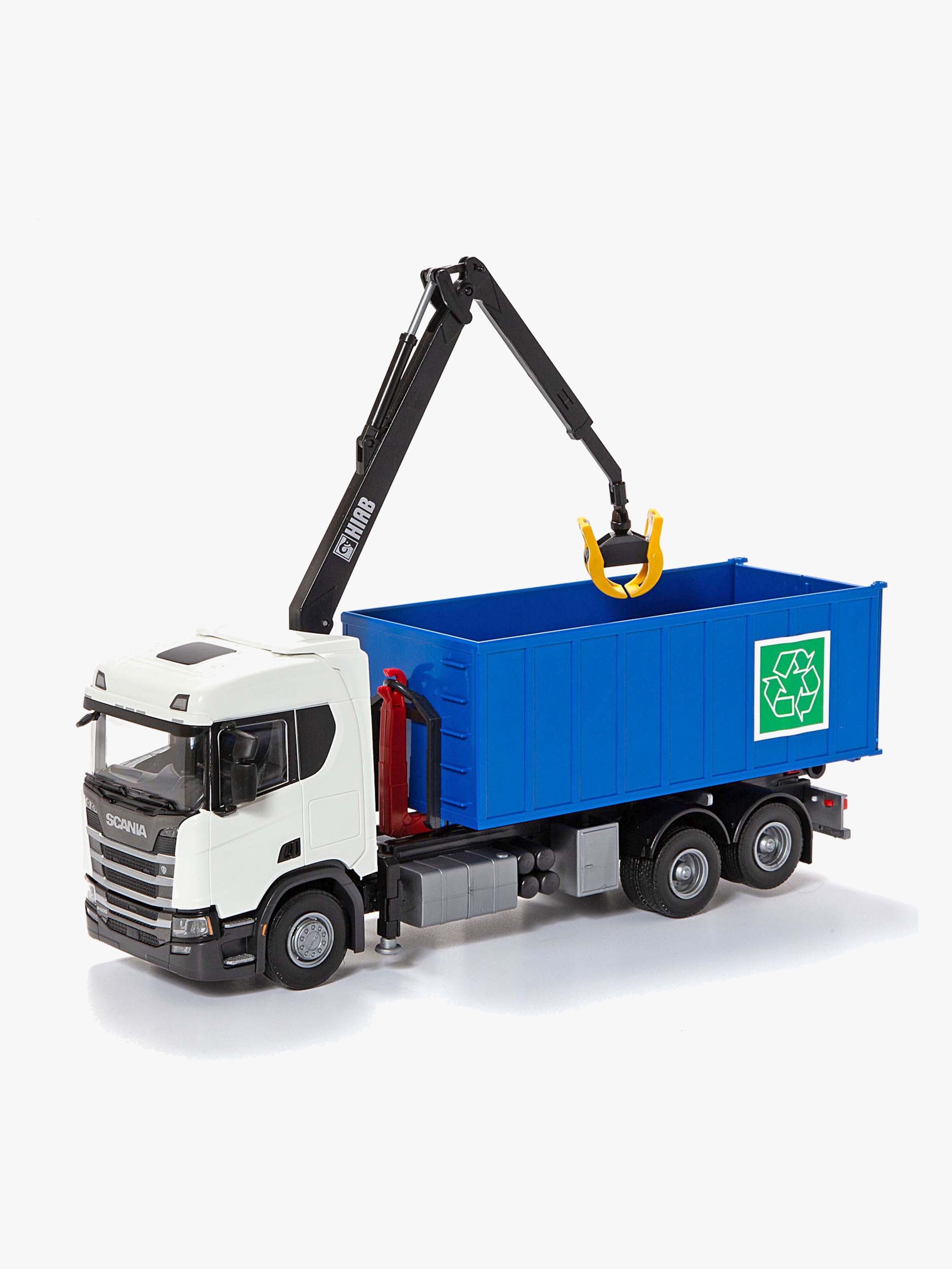 Emek Scania Skraldebil med Kran, Hvid