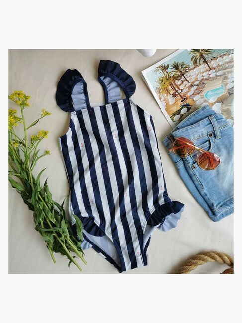 Ebbe Sheena Badedragt Classic Navy Stripe