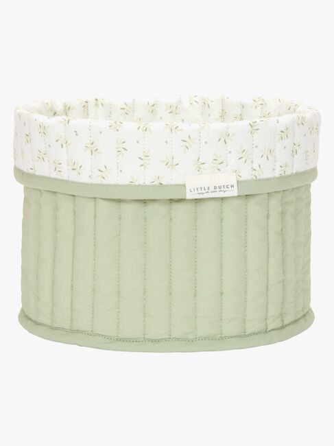 Little Dutch Blueberry Leaves Opbevaringskurv S, Grøn