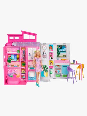 Barbie Legesæt med Dukke Getaway House
