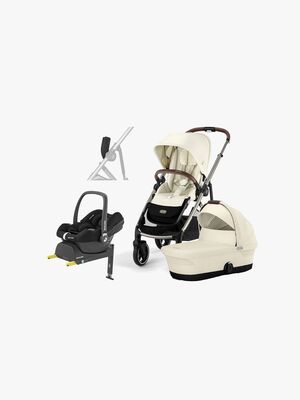 Cybex GAZELLE S Duovogn inkl. Maxi-Cosi CabrioFix i-Size Autostol inkl. Base, Seashell Beige/Taupe