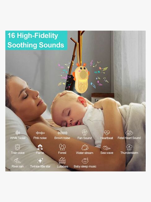 Lippa Humlebi Hvid Støj Natlampe, Gul