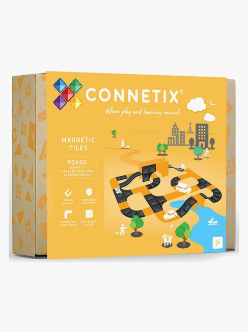 Connetix Magnetiske Byggeklodser Vejsæt 16 Dele