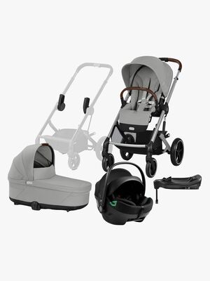 Cybex BALIOS S Lux Duovogn inkl. Axkid GOKID Babyautostol & Base, Stone Grey