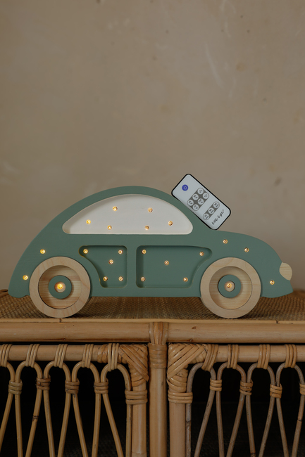 Little Lights Lampe Bil, Olive Leaf