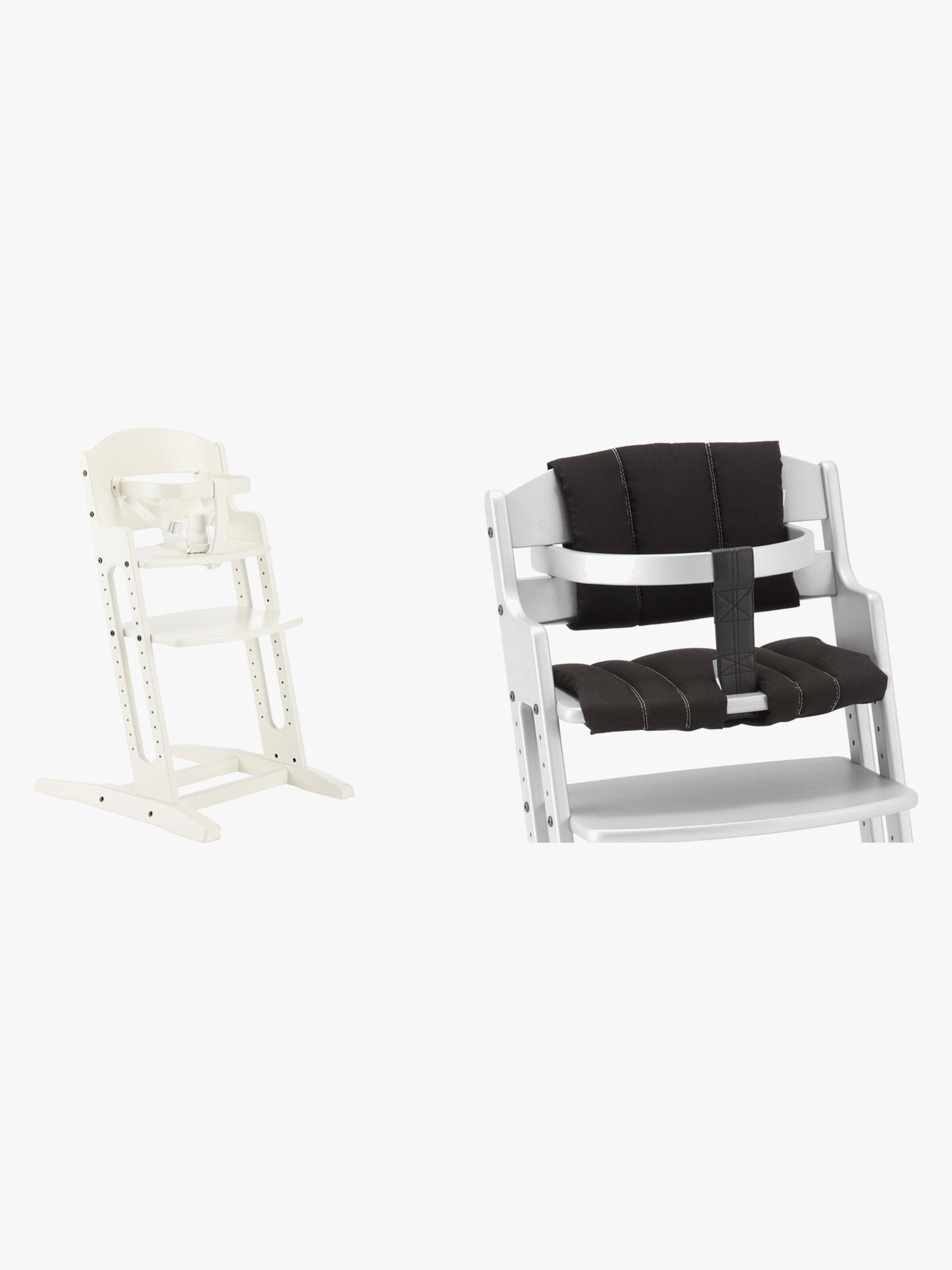 BabyDan Danstolen Højstol & Hynde, Hvid/Sort