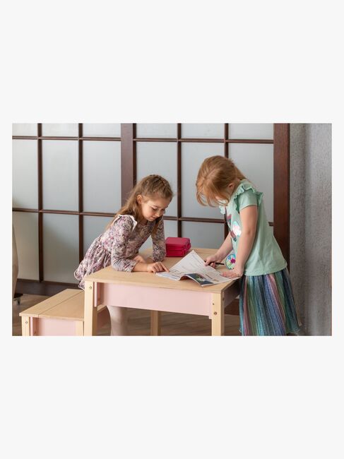 Family-scl Smart Opbevaring Bord med Stol, Pink