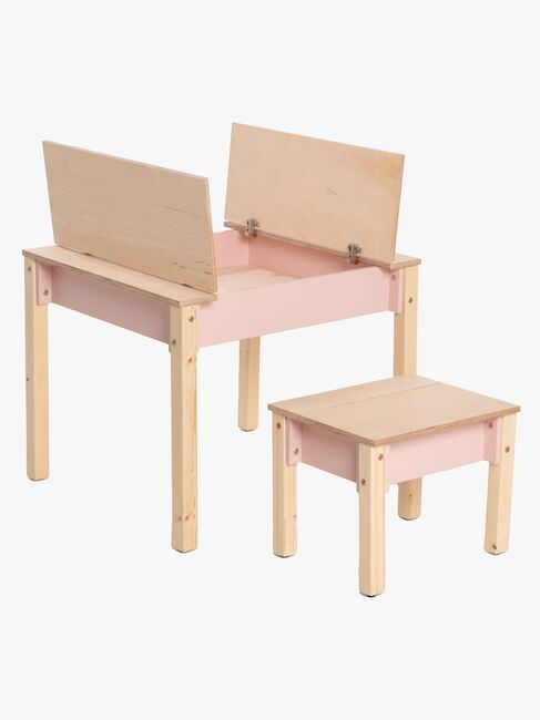 Family-scl Smart Opbevaring Bord med Stol, Pink