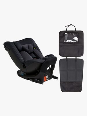 Beemoo Rotate i-Size Vendbar Autostol inkl. 3-i-1 Sædebeskytter, Anthracite
