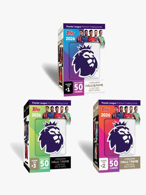Topps Premier League Samlekort Startpakke Super Tin 53 Stk.