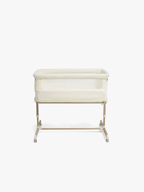 Beemoo CARE Calm Bedside Crib, Nature/White