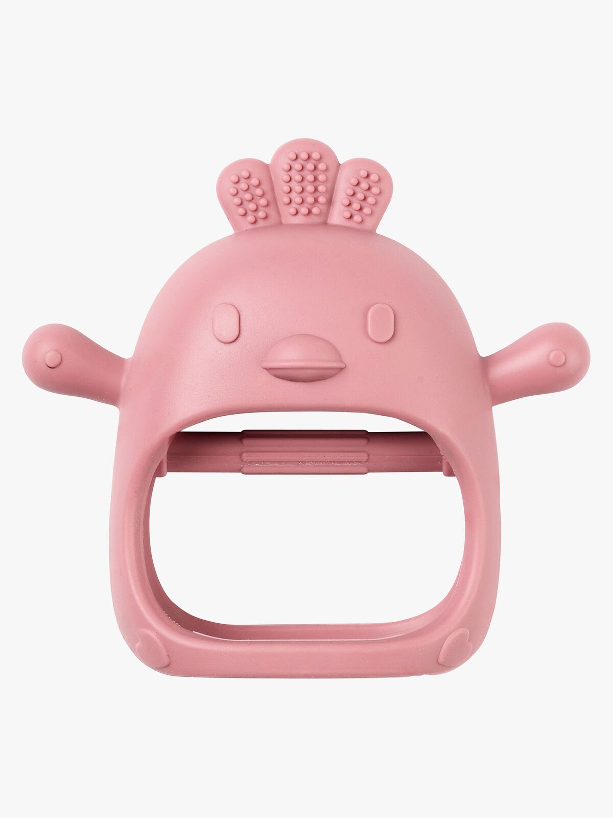 Nattou Soft Silicone Handske Bidelegetøj, Old Pink