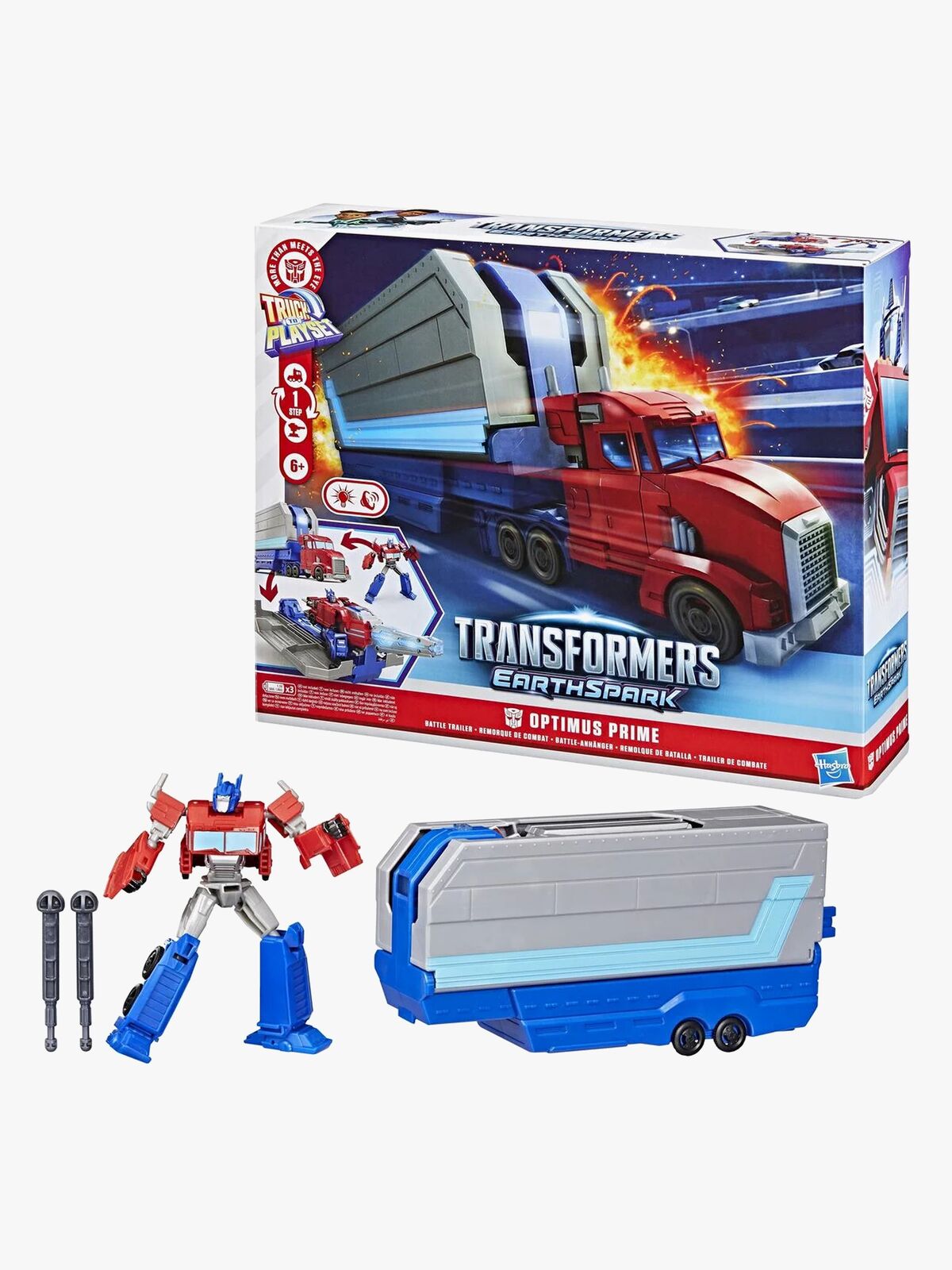 Transformers EarthSpark Optimus Prime-figur med Anhænger