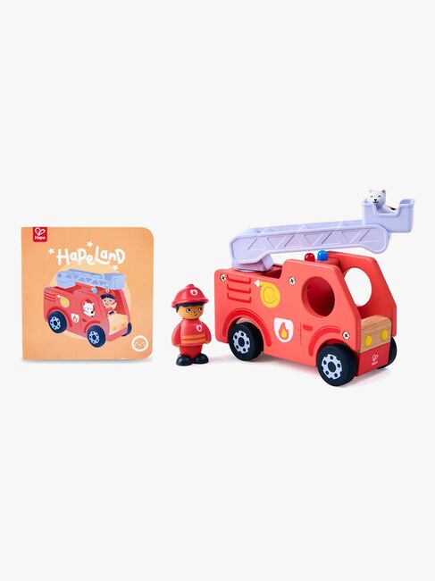 Hape Eventyrbog med Legesæt The Roaring Fire Truck
