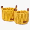 KidsDepot Korbo Opbevaringskurv Medium 2-pak, Yellow