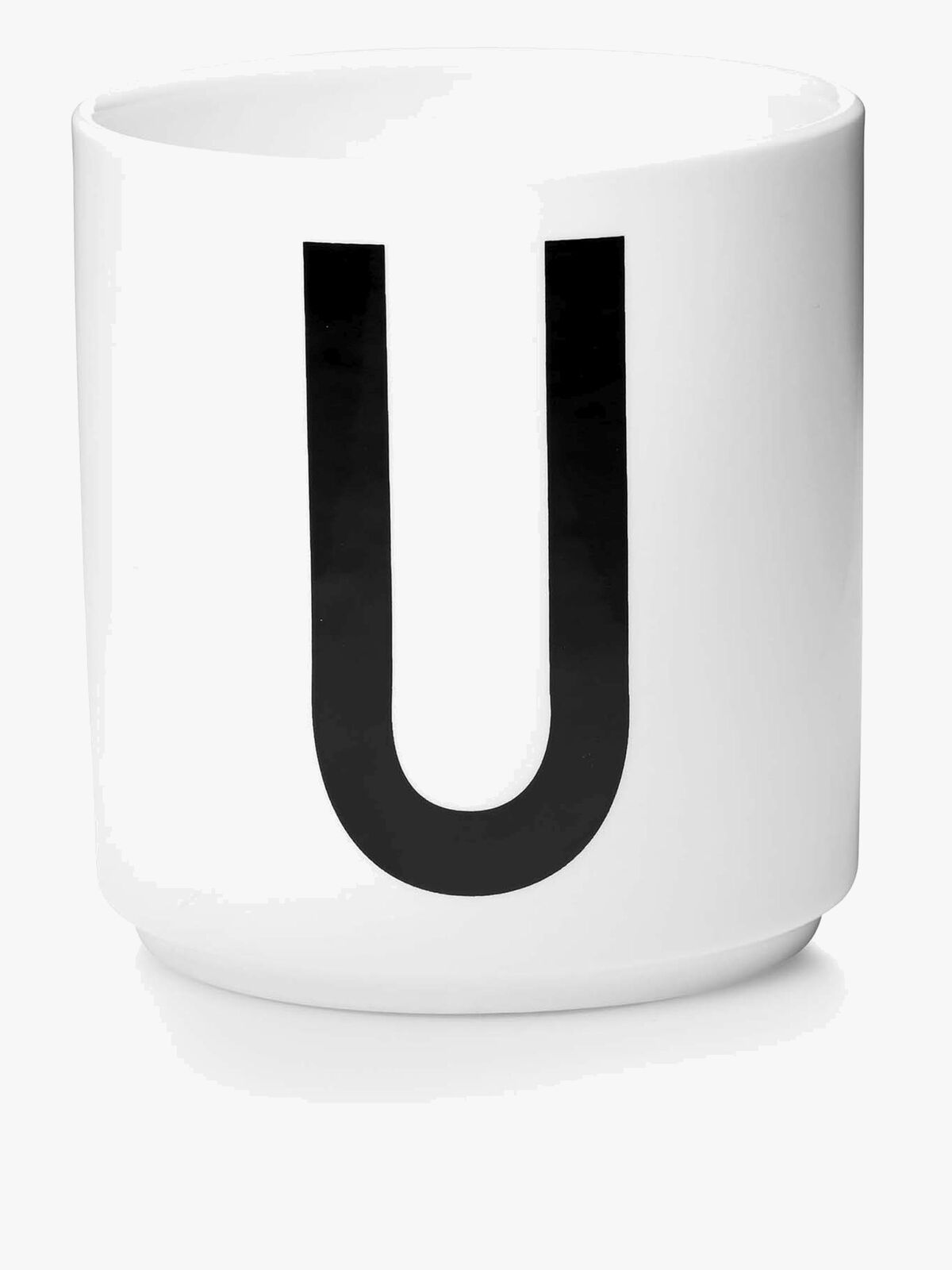 Design Letters Kop Porcelæn U, Hvid