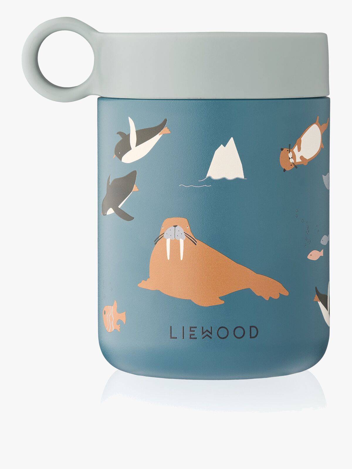 LIEWOOD Kiani mønstret termokande til mad, arktisk hav/havudsigt