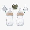 Bebeconfort Physio Air Sutteflasker Glas Sæt, Sand