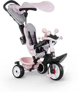 Smoby Trehjulet Cykel Baby Driver Plus, Pink