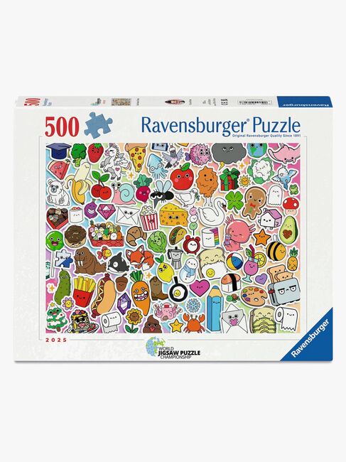 Ravensburger Puslespil Cute Kawaii Chaos 500 Brikker