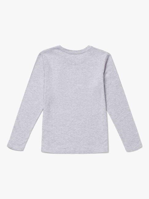 Luca & Lola Abel Langærmet T-Shirt 2-pak, Grey Melange/Brown