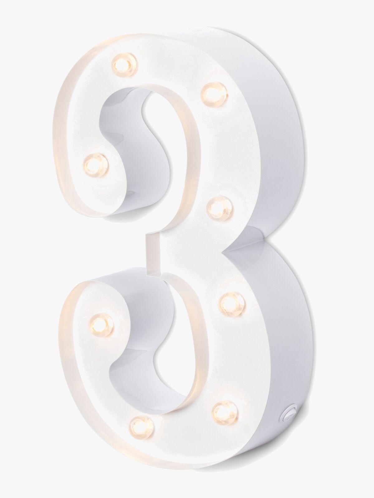 Alice & Fox Tallampe 3, Hvid