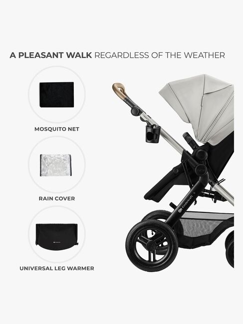 Kinderkraft MOOV 2 XL Air Kombivogn, Moonlight Grey