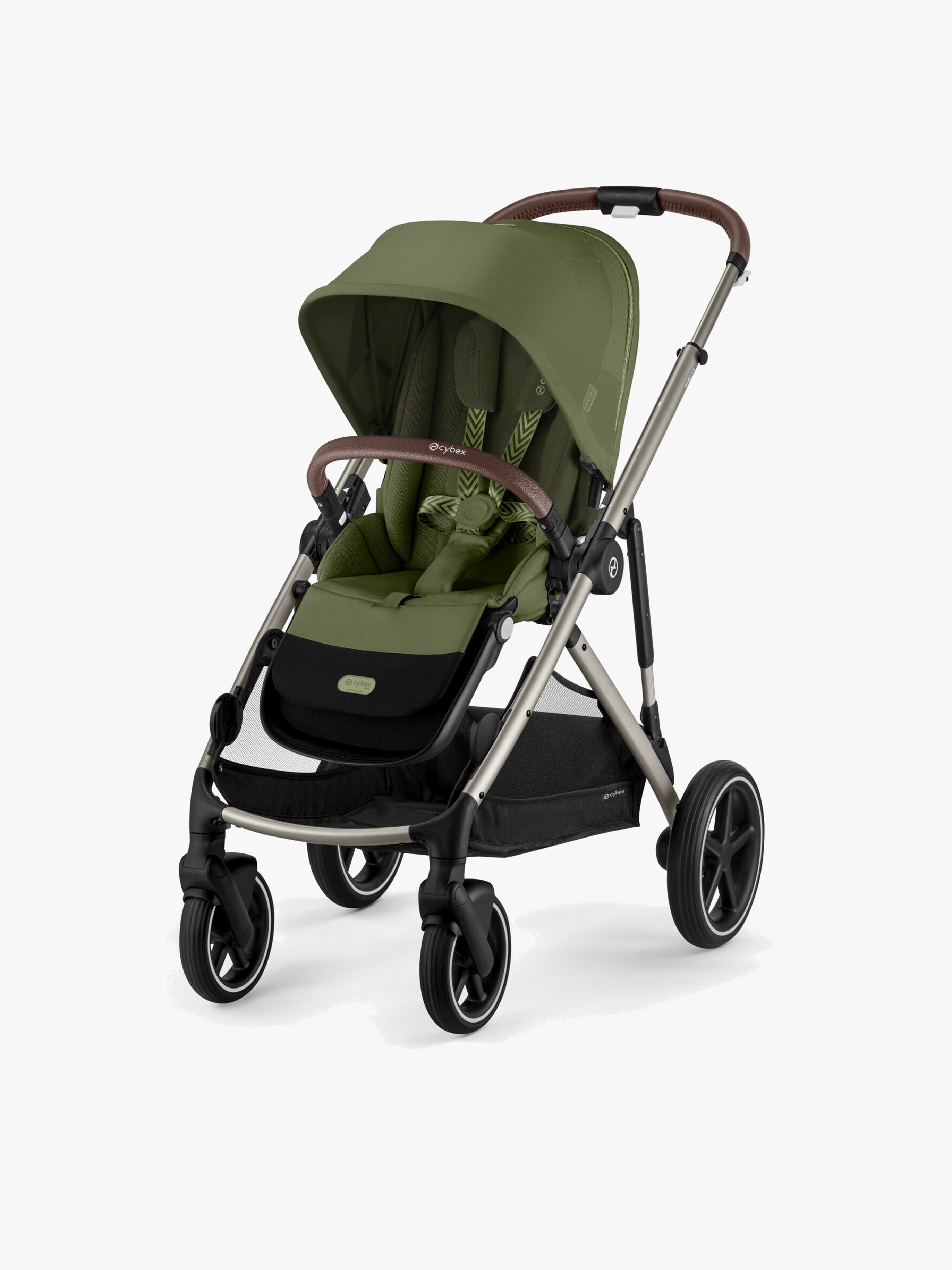 Cybex GAZELLE S Klapvogn, Taupe/Moss Green