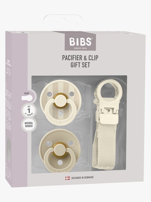 BIBS Colour Sut & Loop Suttesnor Gavesæt Latex Str. 1, Ivory