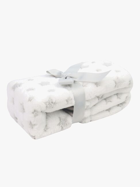 CarloBaby Tæppe Bamse, Hvid