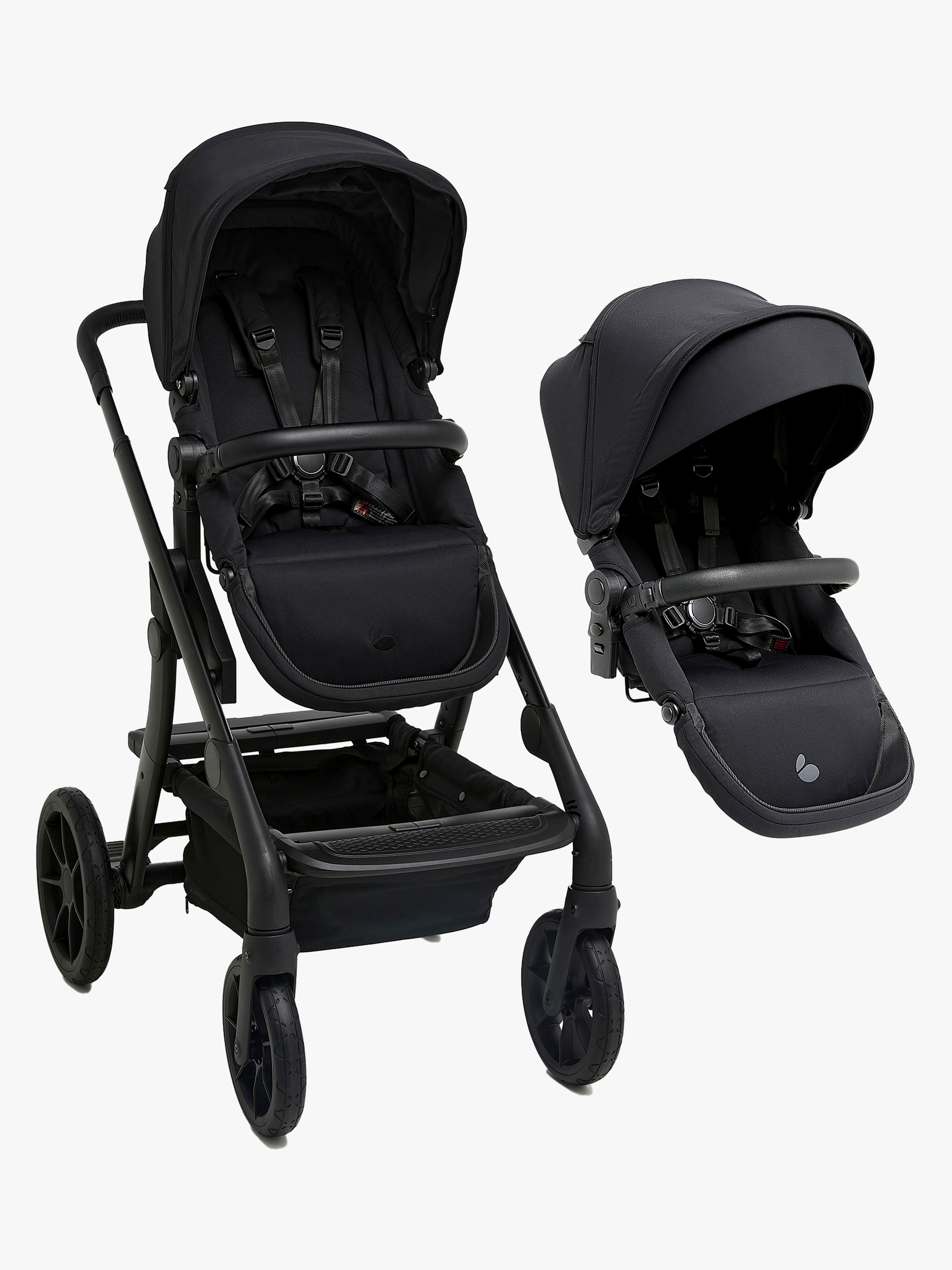 Beemoo Pro Max Søskendevogn, Coffee Black