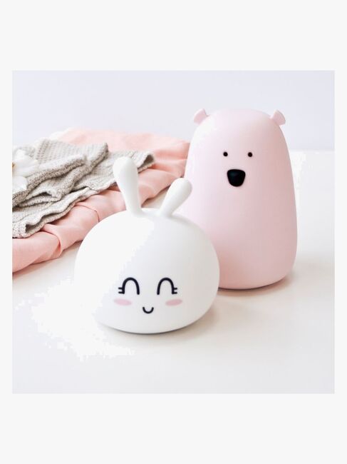 Rabbit & Friends Lampe Stor Kanin, Happy Hvid