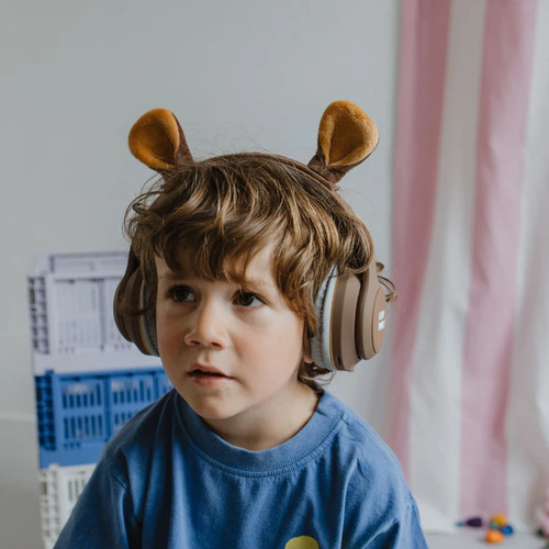 Kidywolf KIDYEARS Headsets Bluetooth med Magnetører, Bjørn