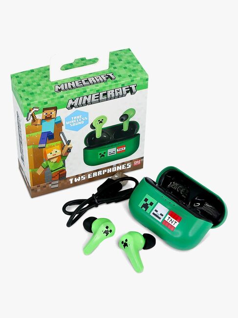Minecraft Høretelefoner In-Ear TWS, Grøn