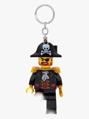 LEGO® Ikonisk Kaptajn Brickbeard Nøglering med LED-lys