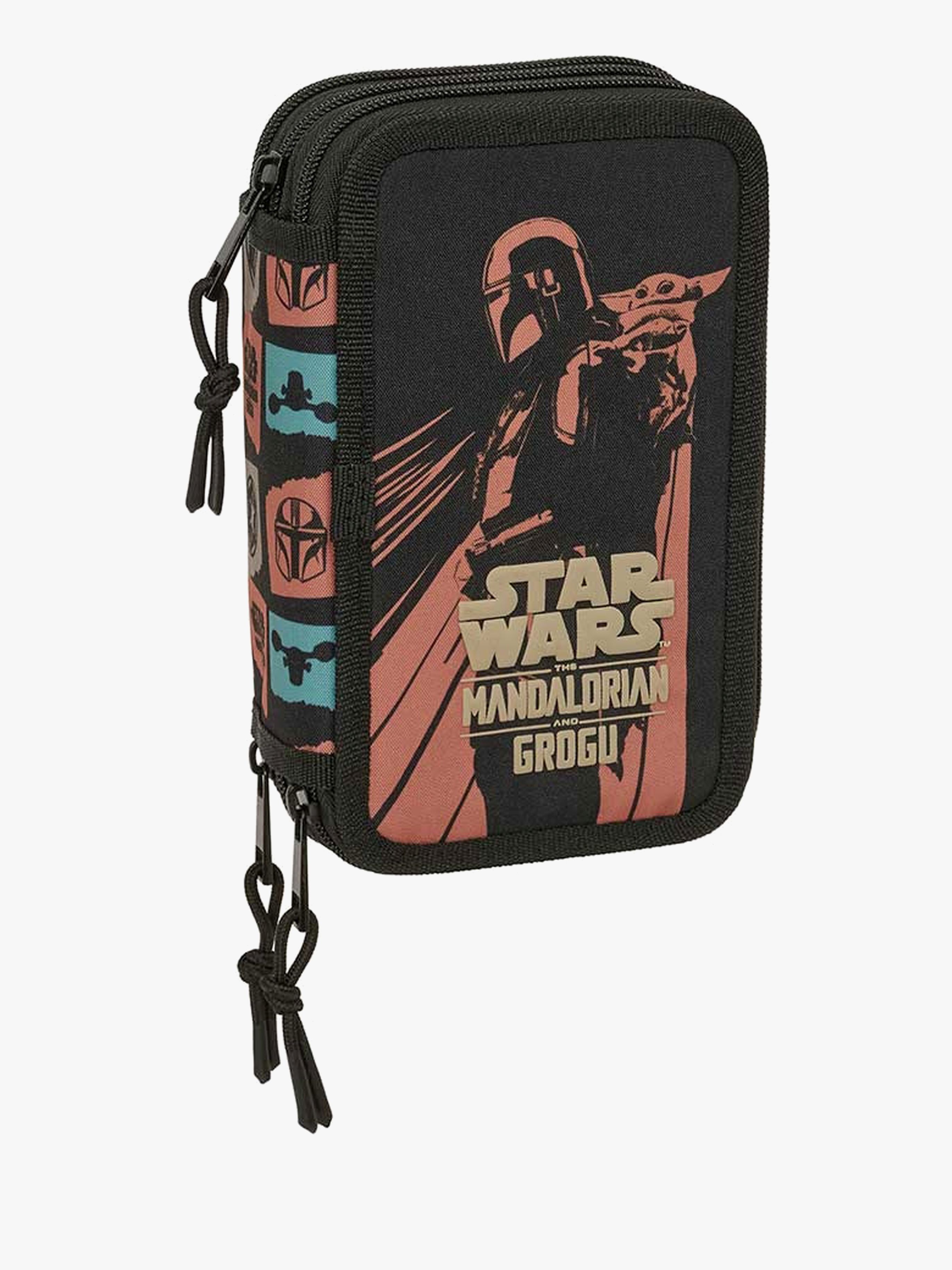 Star Wars The Mandalorian  Fyldt Penalhus med 3 Rum 37 Dele, Mandalorian &  Grogu